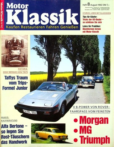 Deckblatt Motor Klassik (08/1992)